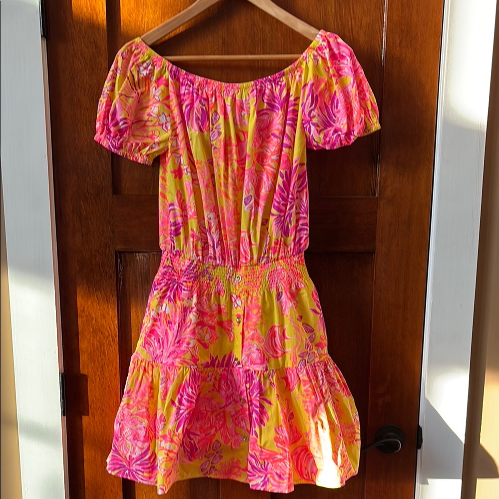 Lilly Pulitzer Floral Off-Shoulder Dress / Romper